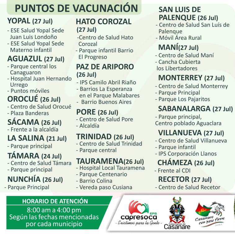 Jornada de Vacunacion Capresoca