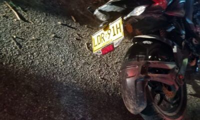 moto accidente en la 30